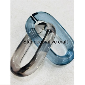 home decoration The Customization <b>resin</b> Chain links very big size and <b>clear</b> colors multi colors <b>resin</b> big links available - Product Image 2