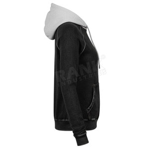 Meilleurs sweats à capuche pour femmes fabriqués par des fabricants de vêtements d'hiver, en tissu durable, nouvelle tendance, anti-rides, effet délavé à l'acide. - Product Image 5