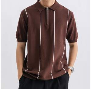 Ropa de Verano, Nueva Camiseta Polo Informal con Cuello Camisero, Manga Corta, Transpirable, para Hombre, con Tu Logotipo - Product Image 5