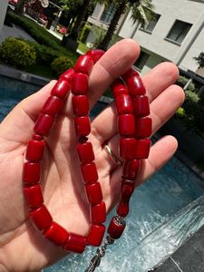 Perles de prière islamiques en résine de couleur personnalisée, écologiques et faites à la main, avec pompon, accessoire de prière musulman Misbaha - Product Image 2