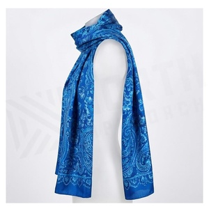 Women's Long <b>Silk</b> <b>Scarf</b> Floral Print Elegant Multi-Functional Fashion Accessory All Seasons - Product Image 3