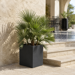 Paravent de terrasse extérieur noir mat pour café-restaurant, barrière de séparation pour sièges, ensemble de 5 pièces imbriquées - Product Image 6