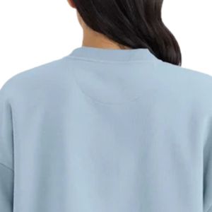 เสื้อสเวตเชิ้ตคอกลมพรีเมียมสำหรับผู้หญิง ผ้าฟลีซนุ่ม ทรงโอเวอร์ไซส์ แขนยาว สไตล์ลำลอง แฟชั่นสตรีทแวร์ สำหรับขายส่งและรับผลิตตามสั่ง - Product Image 3