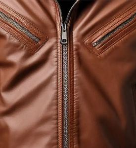 Chaqueta de Cuero Casual para Hombre de Alta Calidad y Última Tendencia, MOQ Bajo, Fabricante de Ropa Exterior de Moda - Product Image 4