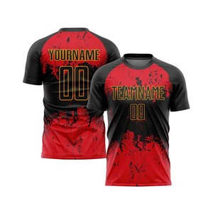 Custom Sublimated <b>Soccer</b> Jersey Men's Black Orange Team Name Number Moisture Wicking Short Sleeve Regular Fit Adult Apparel - Product Image 4
