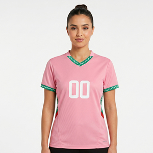 Maillot de football pour femmes OEM, léger, à manches courtes, sublimé, personnalisé - Product Image 1