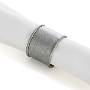 Modern Metal Napkin Ring 4.5cm Geometric Design Wedding <b>Table</b> Decoration - Product Image 2