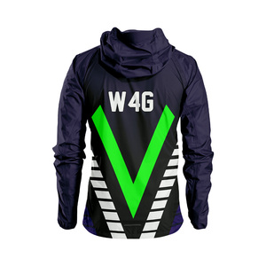 Vestes coupe-vent à capuche personnalisées, écologiques, à séchage rapide, en nylon enduit, imperméables et respirantes, sans MOQ - Product Image 3