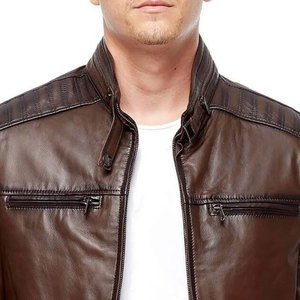 Wholesale Price Customized Genuine Cowhide <b>Men</b> <b>Leather</b> <b>Jackets</b> For Biker Top Trending Product Outdoor Use <b>jacket</b> for <b>men</b> - Product Image 4
