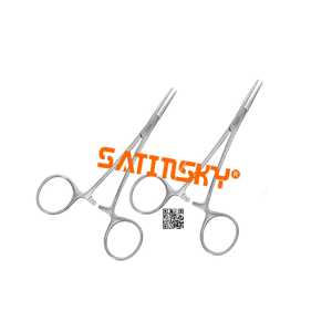 Fórceps hemostáticos, instrumentos de microcirugía de 12,5 CM, Manual de acero inoxidable, certificado CE, clase III, de buena reputación - Product Image 1