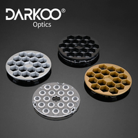 Lentille Optique Led Optique 49 66 88Mm de Diamètre Moule Lampe Projecteur Plastique Puissance Cercle Profil Citoyen 60 Degrés Led Lentille