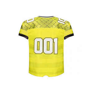 Camisetas de Fútbol Americano Sublimadas con Logotipo Personalizado, de Alta Calidad, Talla Grande, Corte Cuadrado, Malla Gruesa, Manga Corta - Product Image 5