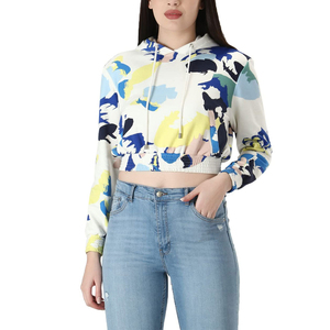 URBANGAZER INDUSTRIES Women's Streetwear Printed Front Hooded Fleece Lined 100% Cotton Casual Sweatshirt <b>Jacket</b> 2024 Autumn - Product Image 6