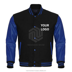 Meilleures ventes Vestes de baseball universitaire pour hommes Bomber à la mode sur mesure Style Letterman Stand Broderie Logo Air - Product Image 3