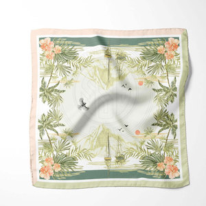 Silk Scarf Decorative Print With Soft Fabric For Everyday Travel And Casual Dressing Silk Scarf - Product Image 4