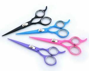 Ciseaux de coiffure professionnels de 6 pouces pour droitiers, lames de coupe de cheveux pour salon de coiffure en 4 couleurs : noir, rose, bleu royal, violet - Product Image 3