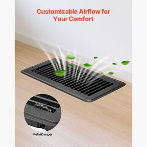 Set da 12 Griglie per Pavimento in Ferro Resistente da 10 x 4 Pollici per HVAC, Antiruggine, Calpestabili e Regolabili - Product Image 4