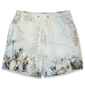 Conjuntos de Shorts de Malla Sublimados de Diseño Personalizado, Transpirables, que Absorben la Humedad, de Secado Rápido, con Cintura Elástica y Bolsillo, Unisex - Product Image 1