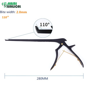 Pinza Kerrison de Acero Inoxidable, Manual, Negra, 90 Grados, Ancho de Mordida 4.0 mm, Certificación CE, Instrumento de Cirugía General y Ortopedia - Product Image 4