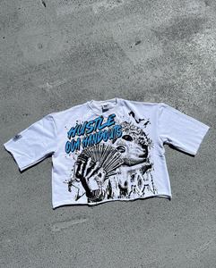 T-shirt graphique surdimensionné personnalisé pour hommes, 100% coton, streetwear, tee-shirt imprimé, fabricant OEM ODM en gros - Product Image 1
