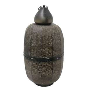 Farol Premium de Metal y Vidrio con Recubrimiento Negro para Iluminación Decorativa de Piso y Mesa en Hogares y Villas - Product Image 2