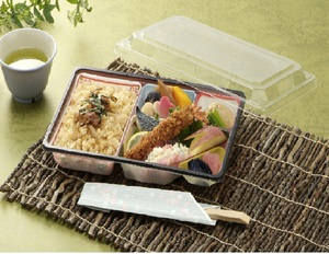 Màu nhựa Hộp Ăn Trưa dùng một lần Nhật Bản takeout hộp đựng thức ăn 5 ngăn màu bao bì thực phẩm - Product Image 1