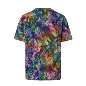 Camiseta de Manga Corta con Estampado Tie-Dye para Hombre EKIN IMPEX, Cuello Redondo, Corte Regular, Estilo Urbano, Algodón Transpirable, Logotipo Frontal Estampado, Camiseta Deportiva - Product Image 3