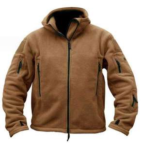 Custom Design <b>Men's</b> Fleece Zipper <b>Jackets</b> Tactical Sport <b>Warm</b> Fleece Hoodie Outdoor Windproof <b>Warm</b> Winter Coats - Product Image 3