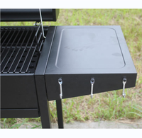 Vente chaude Fumeur Chariot Grill Bbq Fumeur En Plein Air Charbon De Bois Fumeur Pour Le Camping