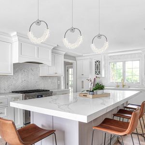 Lampadario Moderno a LED in Cristallo, Illuminazione Sospesa per Bar, Lampada da Comodino, Luci Pendenti in Cristallo - Product Image 4