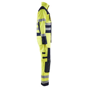 Combinaison de travail haute visibilité de qualité supérieure, classe 2 ANSI, imperméable, avec bande réfléchissante LED, pour la sécurité routière et l'utilisation en extérieur - Product Image 2