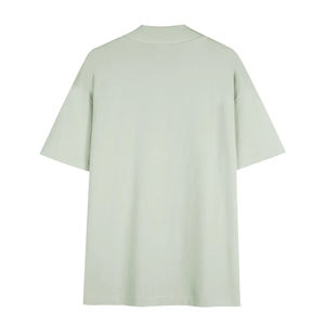 Camiseta casual para hombre, 280g, 100% algodón, cuello redondo ancho, hombros caídos, manga corta, cuello simulado. - Product Image 4