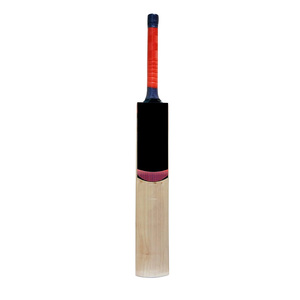 Batte de cricket moderne en bois, cousue à la main, non tissée, pour droitier, durable, légère, avec poignée rouge et bleue, pour l'entraînement - Product Image 4