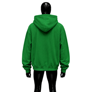 Sweat-shirt à capuche vert surdimensionné personnalisé avec imprimé graphique 'Rich Letter Money Stack' style streetwear pour hommes, vente en gros - Product Image 2