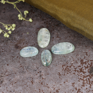 Cianita Azul Verde Natural al por Mayor, Cabujón Ovalado, Piedra Preciosa Suelta para Joyería - Product Image 3