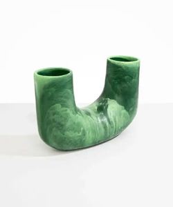 Luxury Modern Art Deco Dinosaur Designs Resin Floor Flower <b>Vase</b> in Round Shape Handmade <b>Red</b> Eco-Friendly Decorative Piece - Product Image 1