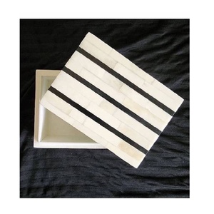 High Quality <b>Black</b> White Bone Inlay Jewelry <b>Box</b>-Multipurpose <b>Storage</b> Keepsake <b>Box</b> <b>for</b> Jewelry Accessories Bone Novelty Gifts - Product Image 1