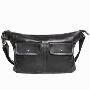 Bolso Bandolera de PU Impermeable con Cierre de Cremallera y Broche, Estilo Vintage, Unisex, Gran Capacidad, Diseño Moderno, con Correa de Amortiguación de Aire - Product Image 6