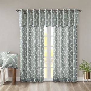 Mare/bianco stampa traforato con Grommet Top finestrino 50x18 "tende e mantovane - Product Image 4