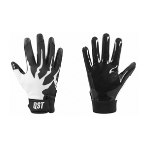 Gants de football pour receveur avec paume adhésive, gants de football à texture brillante pour une meilleure adhérence, gants de receveur avec logo personnalisé OEM ODM Premium - Product Image 1