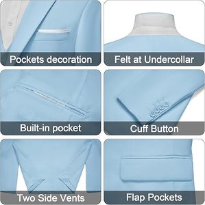 Men Formal Dress Business Office Meeting 3pcs <b>Set</b> Pant Coat & Vest Wholesale <b>Blazer</b> Pant Coat Tuxedo Suit Breathable OEM Service - Product Image 3