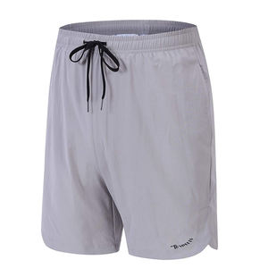 Mens Double-<b>Layer</b> Sporty Athletic Sports Shorts with Elastic Waist Zip Pockets Pattern Breathable & Quick Dry - Product Image 1