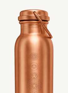 Trendy 2026 Selling Eco-Friendly Portable Customized Classic Pattern <b>Copper</b> <b>Water</b> <b>Bottle</b> For Home Office Takeaway By UO INDIA - Product Image 5