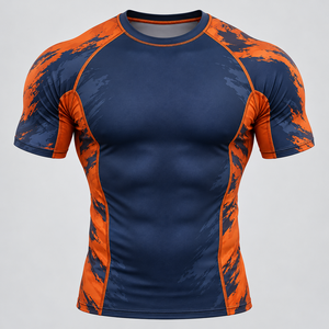 Camisetas de Compresión de Manga Larga con Estampado por Transferencia de Calor Personalizadas para Hombre, Marca Privada OEM, Ropa Deportiva MMA BJJ, Spandex/POL - Product Image 5