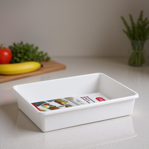 Caja de Almacenamiento de Plástico con Tapa Transparente de Hoja de Plátano N3 3L, Funcional y Apilable para Uso en la Cocina, de un Solo Nivel - Product Image 3