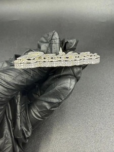 Colgante de Diamantes Estilo Hip Hop, Chapado en Plata 925, Corte Brillante Redondo, Joyería para Uso Diario Masculino - Product Image 3