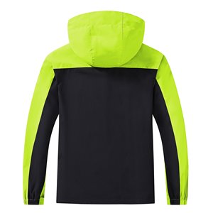 Bonded Membrane Men Hooded Windproof Jacket High Shield Sport Coat Heavy Duty Performance Athletic <b>Zip</b> <b>up</b> Outerwear Front Logo - Product Image 2