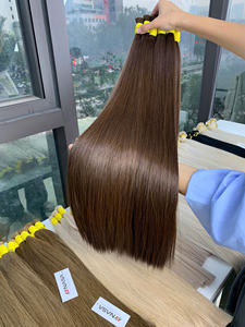 Extensions de cheveux vierges vietnamiens en vrac, extensions de cheveux humains vierges avec style ondulé, qualité de cheveux vierges, 100 grammes, couleur claire, 50 cm, 60 cm - Product Image 3