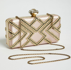 Élégante pochette rigide à carreaux multicolores, idéale pour les fêtes. Disponible à prix de gros pour votre boutique. - Product Image 3