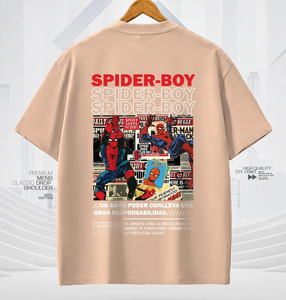 T-shirt personnalisé imprimé, respirant, séchage rapide, été, vente en gros, fabrication OEM, haute qualité, 100% coton, épaules tombantes, coupe oversize, 240 GSM - Product Image 6